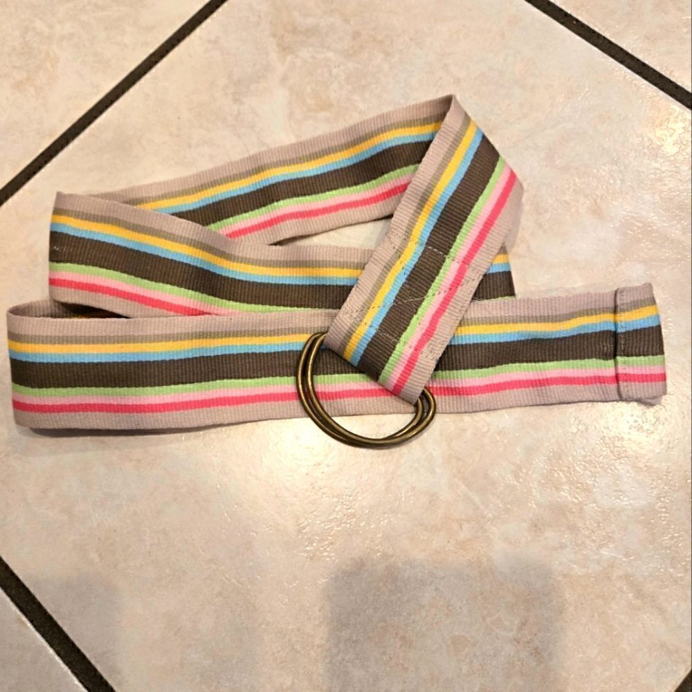 Woven Striped Belt